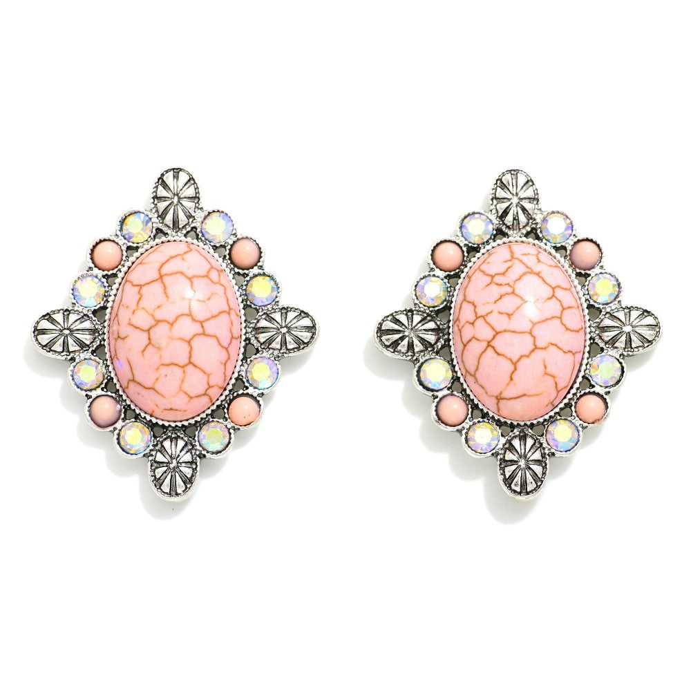 Natural Stone Earrings