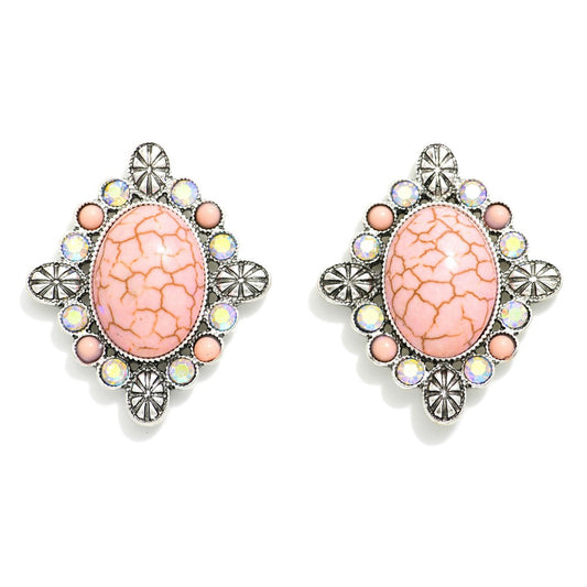 Natural Stone Earrings