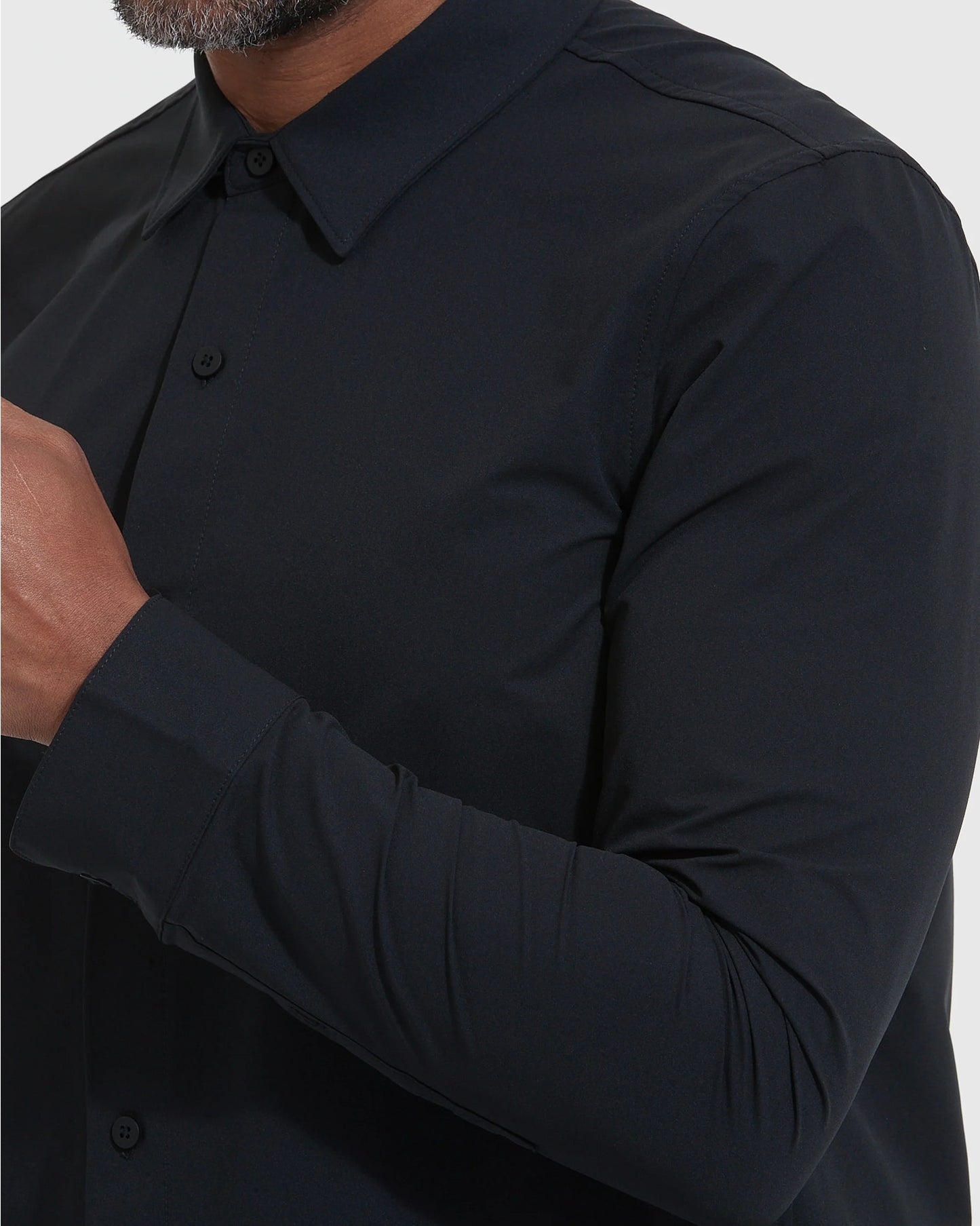 Long Sleeve Button Up | Black