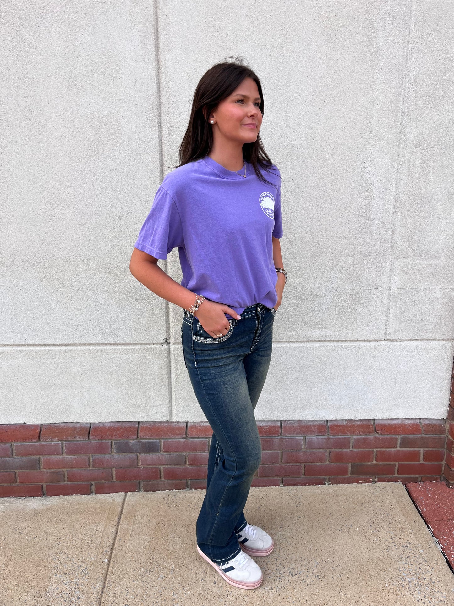 Rhinestone Denim Jeans