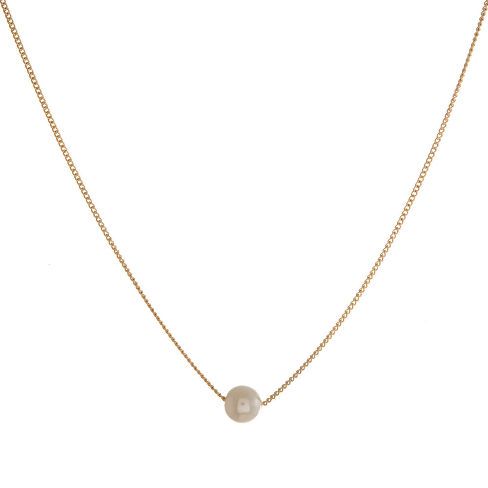Pearl Bead Pendant Necklace