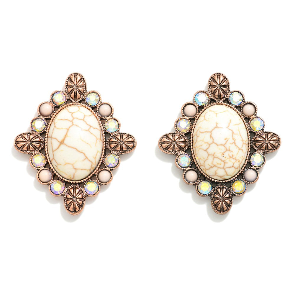 Natural Stone Earrings