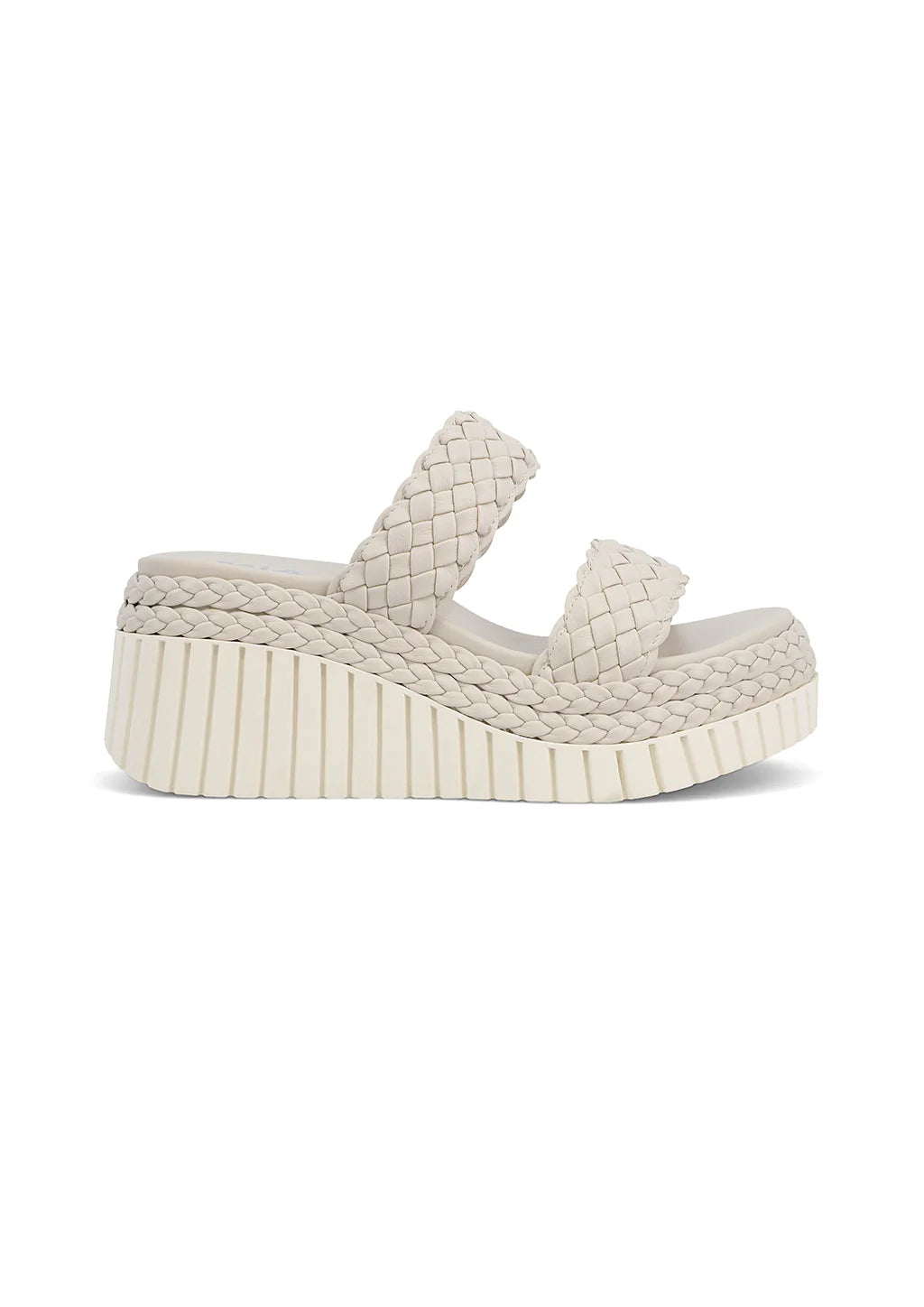 White Braided Sandal