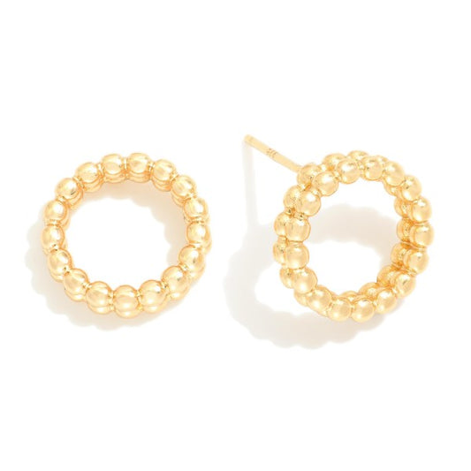 Ribbed Hoop Earrings