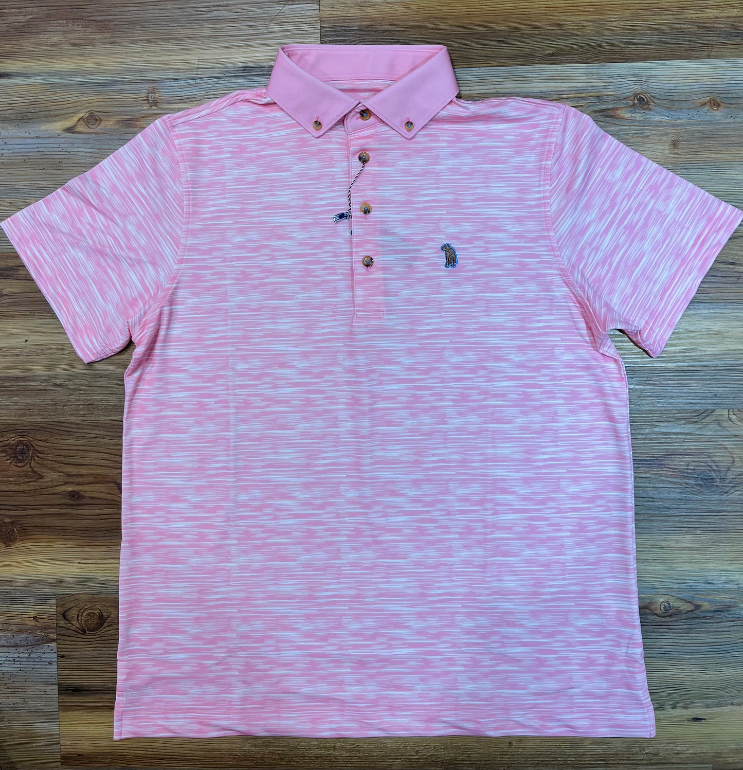 Bubblegum Space Dye Polo