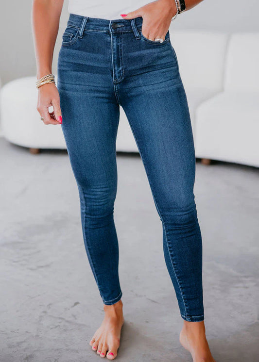 High Rise Crop Skinny