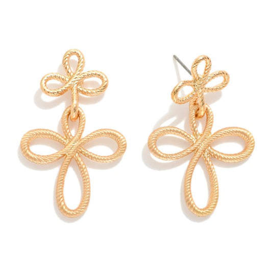 Infinity Clover Earring