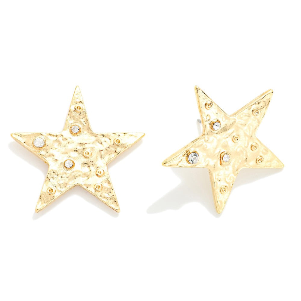 Star Rhinestone Studs