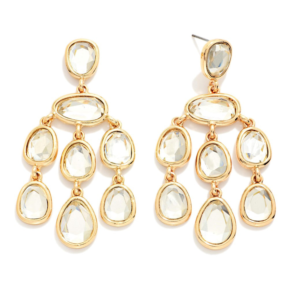 Rhinestone Chandelier Earrings