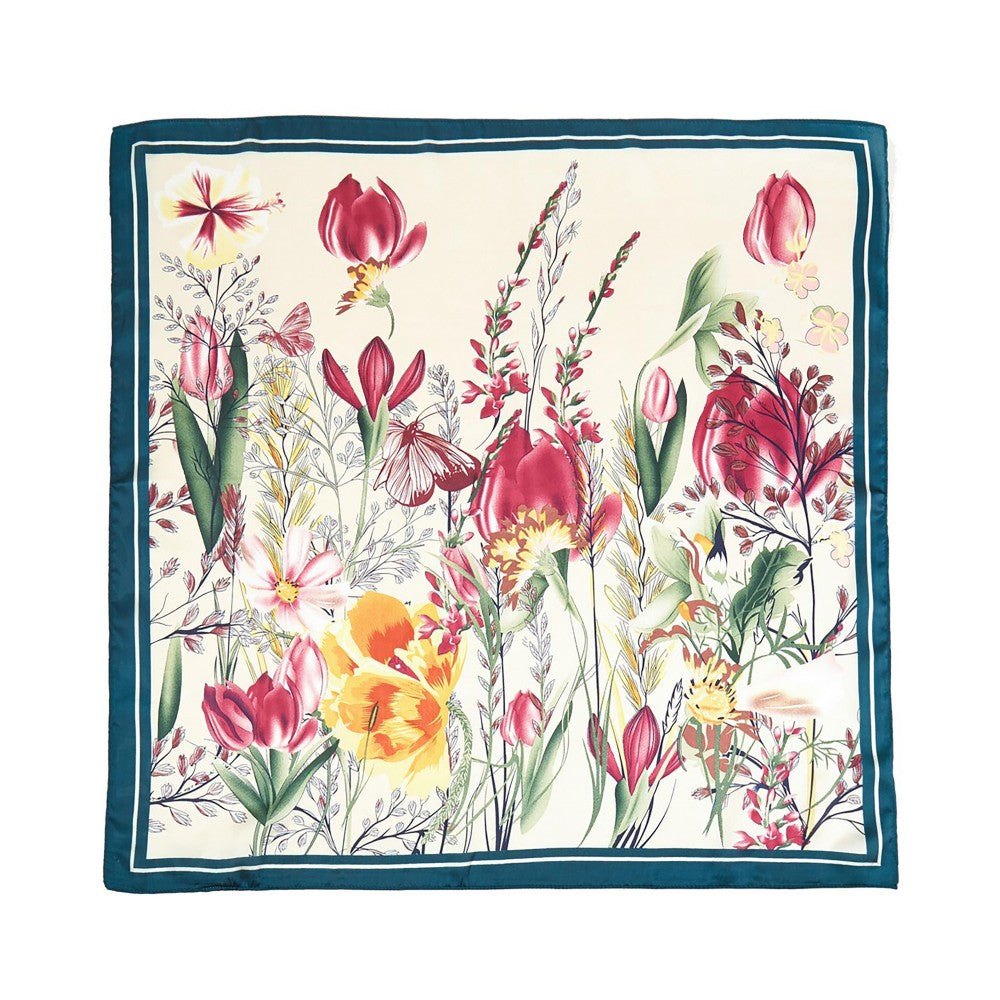 Multi Function Floral Garden Printed Scarf Bandana