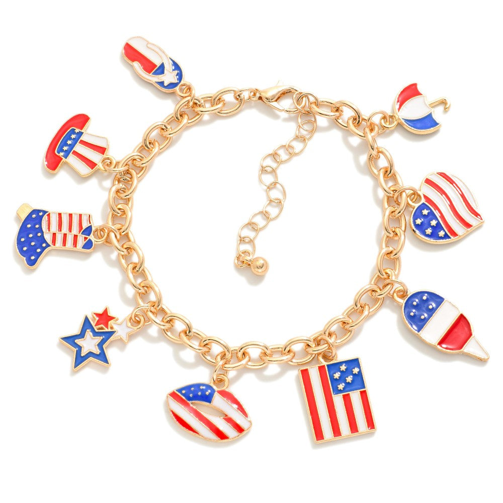 Patriotic Charm Bracelet