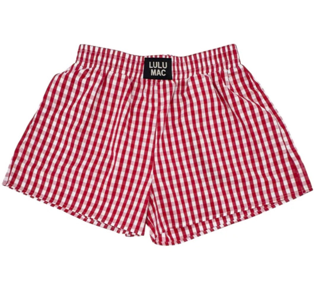 Red Gingham Boxer