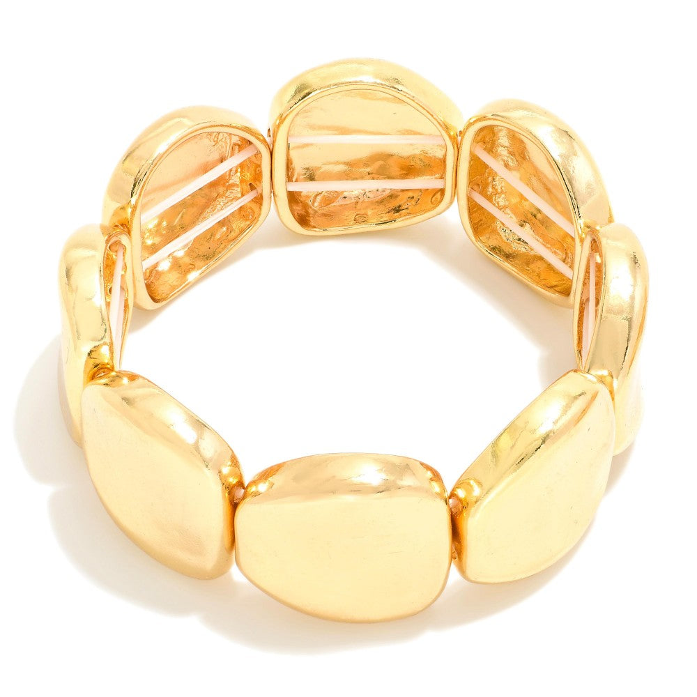 Gold Chunky Shape Bracelet