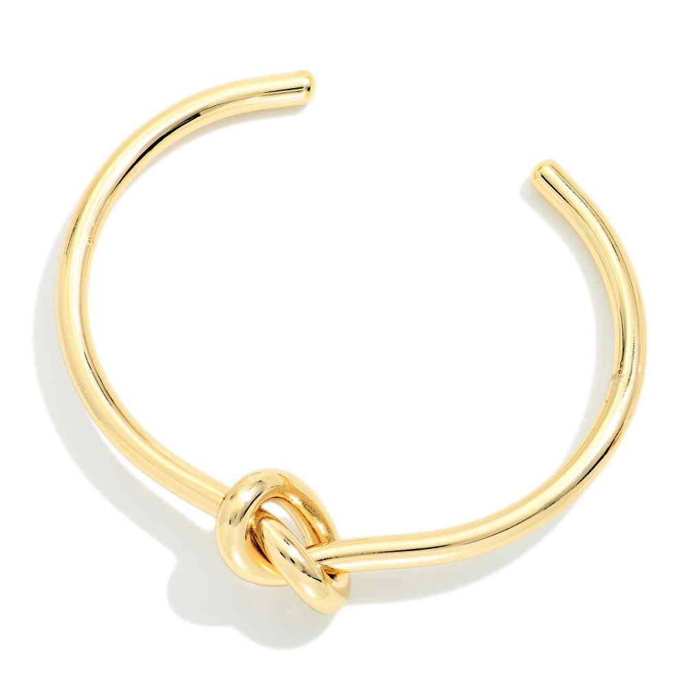 Gold Knot Cuff Bracelet