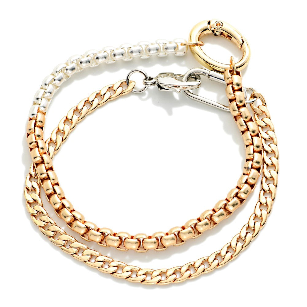 Two Tone Chain Link Bracelets