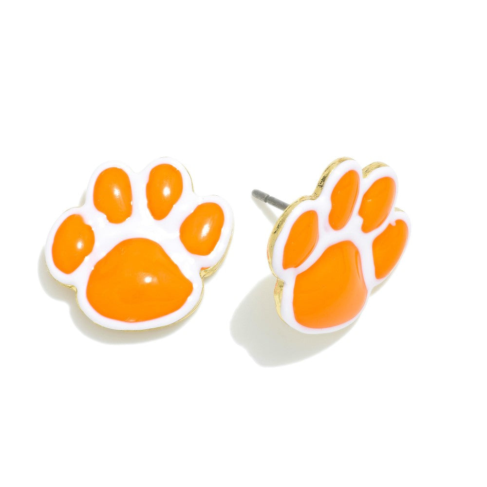 Painted Metal Paw Studs