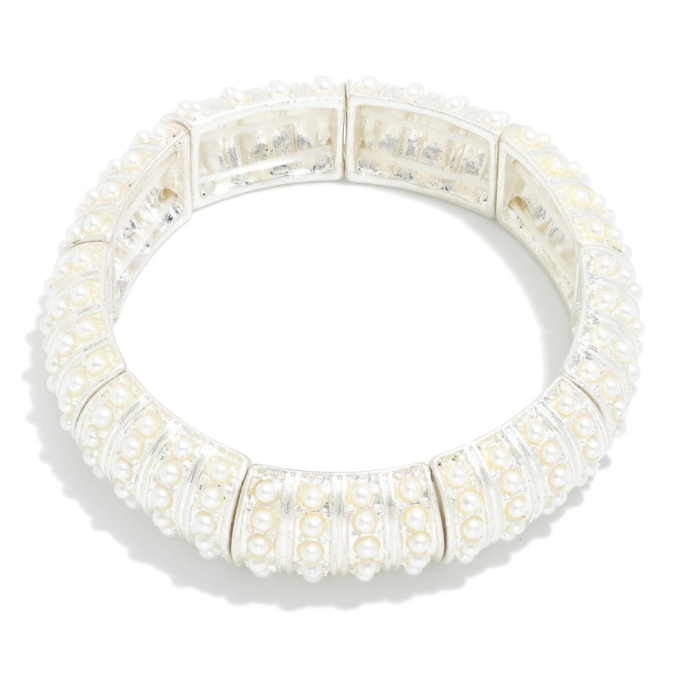 Pearl Studded Stretch Bracelet