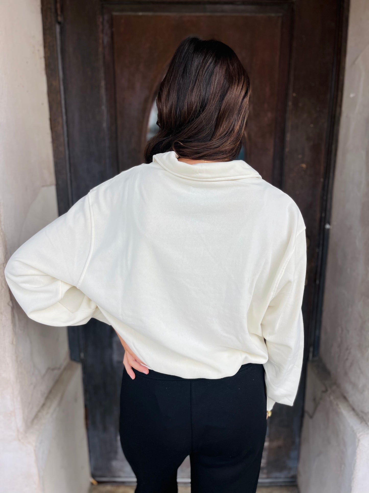 Half Zip Pullover Sweatshirt