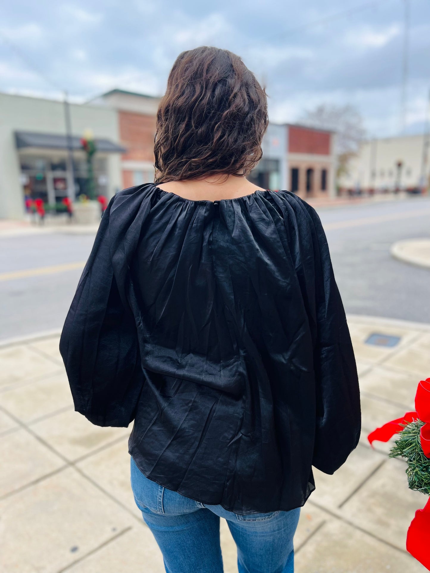 Balloon Sleeve Blouse