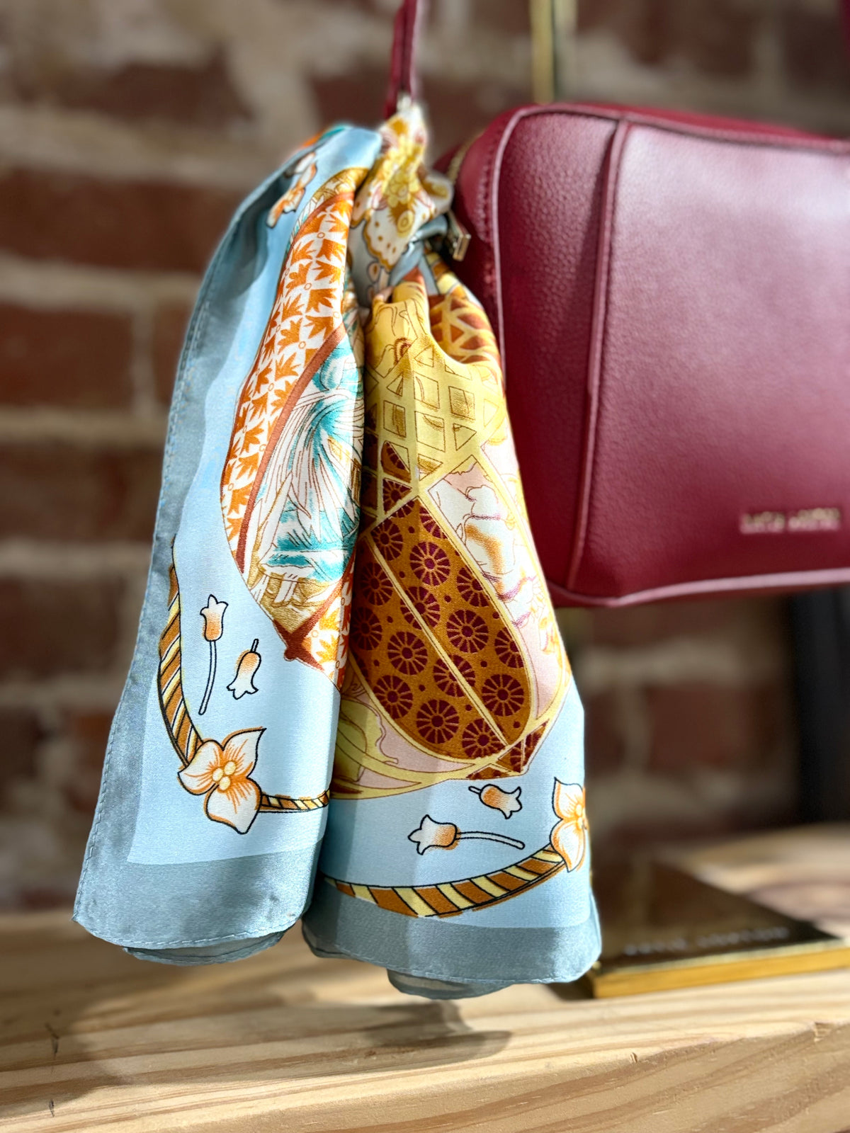 Hot Air Balloon Silky Scarf