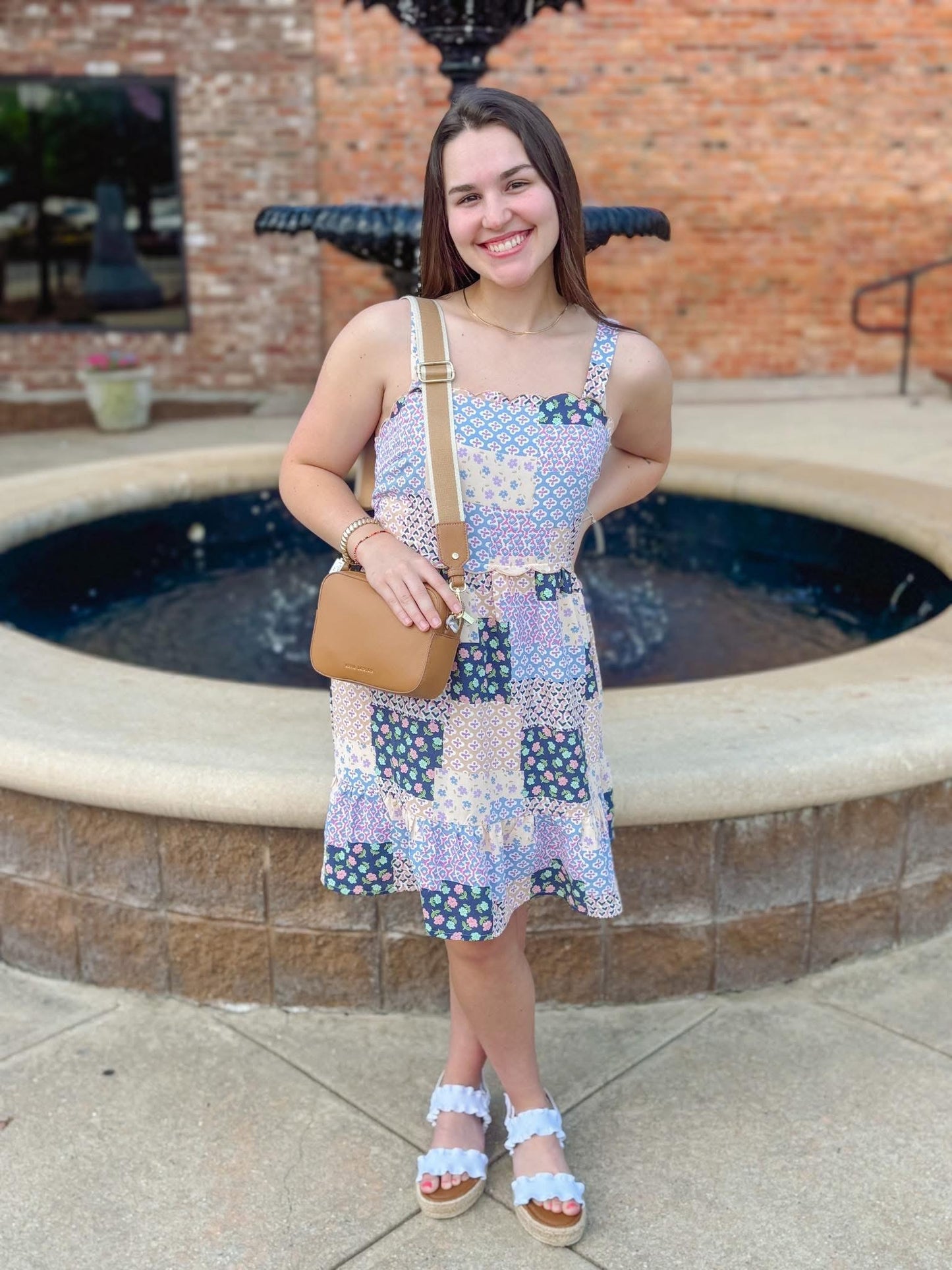 Purple Patchwork Dress