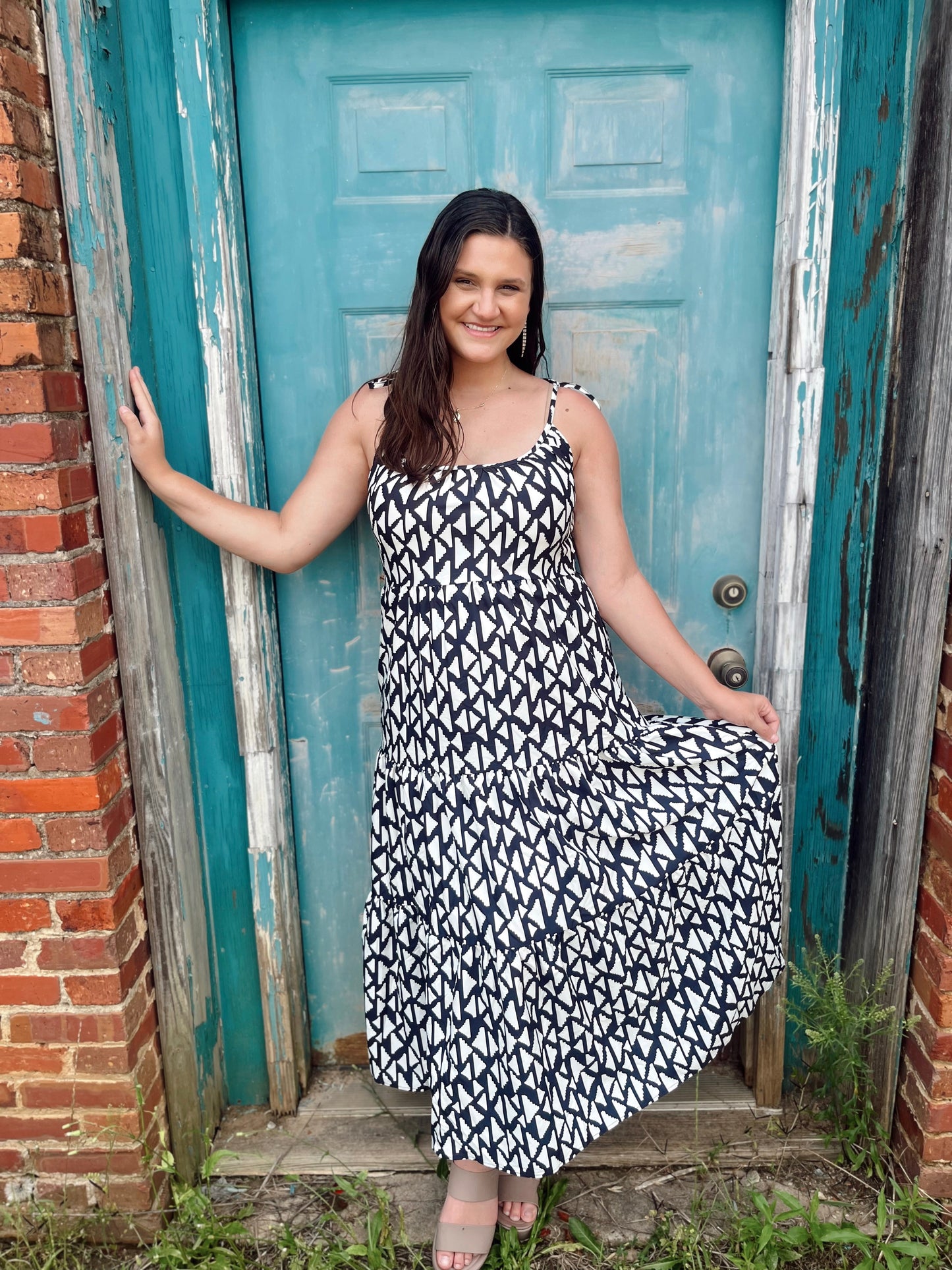 Black & White Maxi Dress