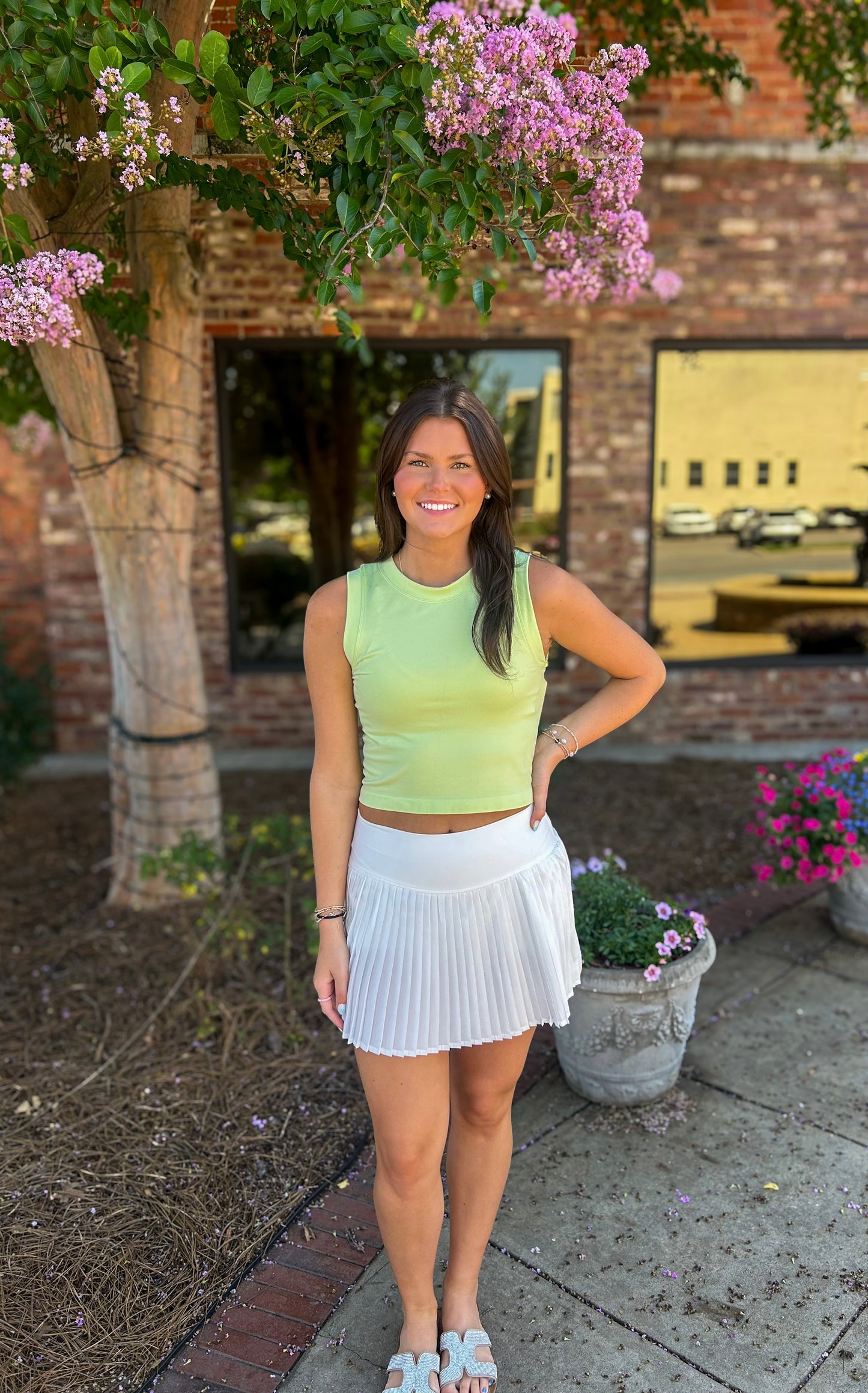 Pleated Athletic Skirt