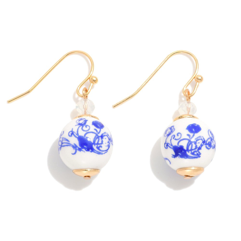 Chinoiserie Bead Drop Earrings