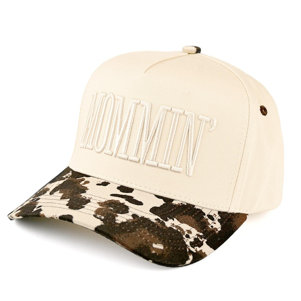 Mommin' Cow Print Hat