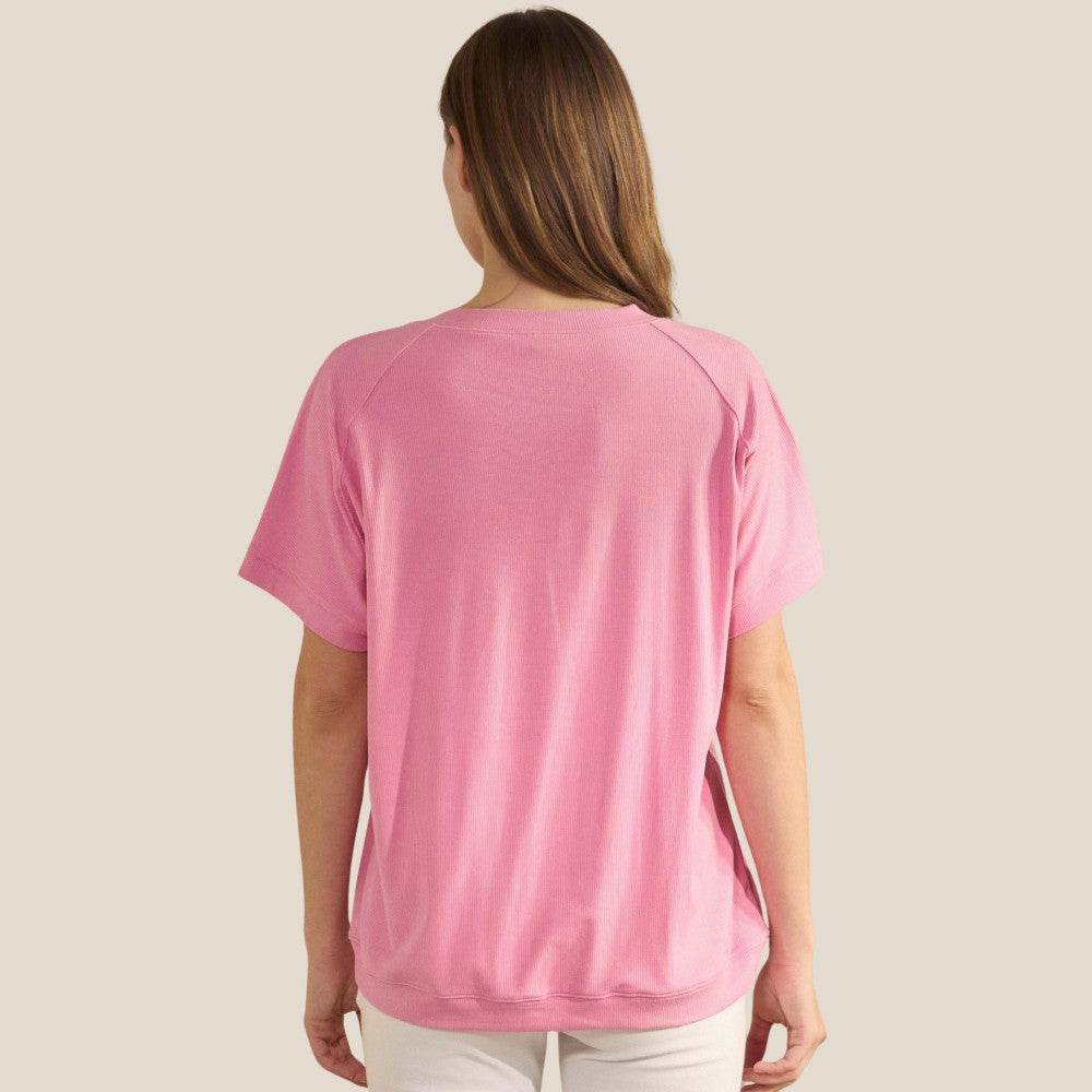 Loose Fit Short Sleeve Top