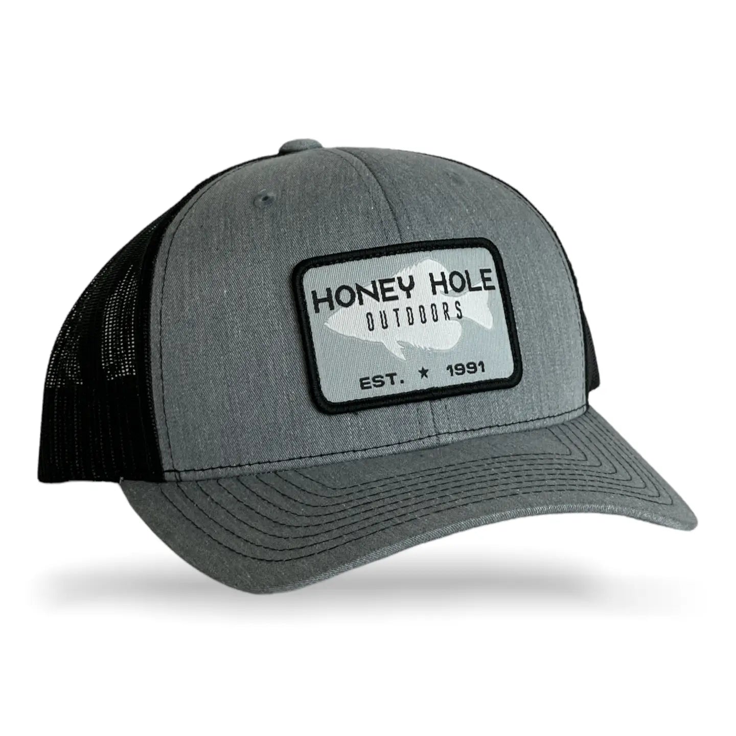 White Crappie - Heather Grey/Black