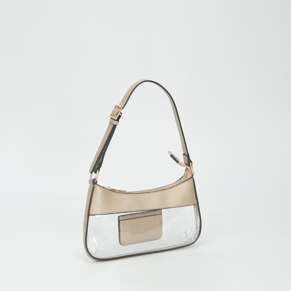 Clear & Leather Purse