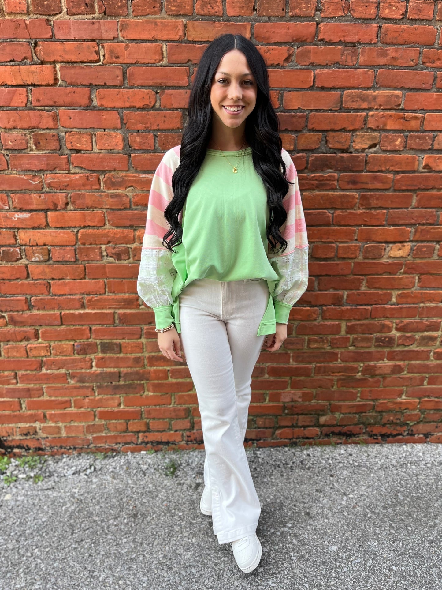 White HW Slit Bootcut Jeans