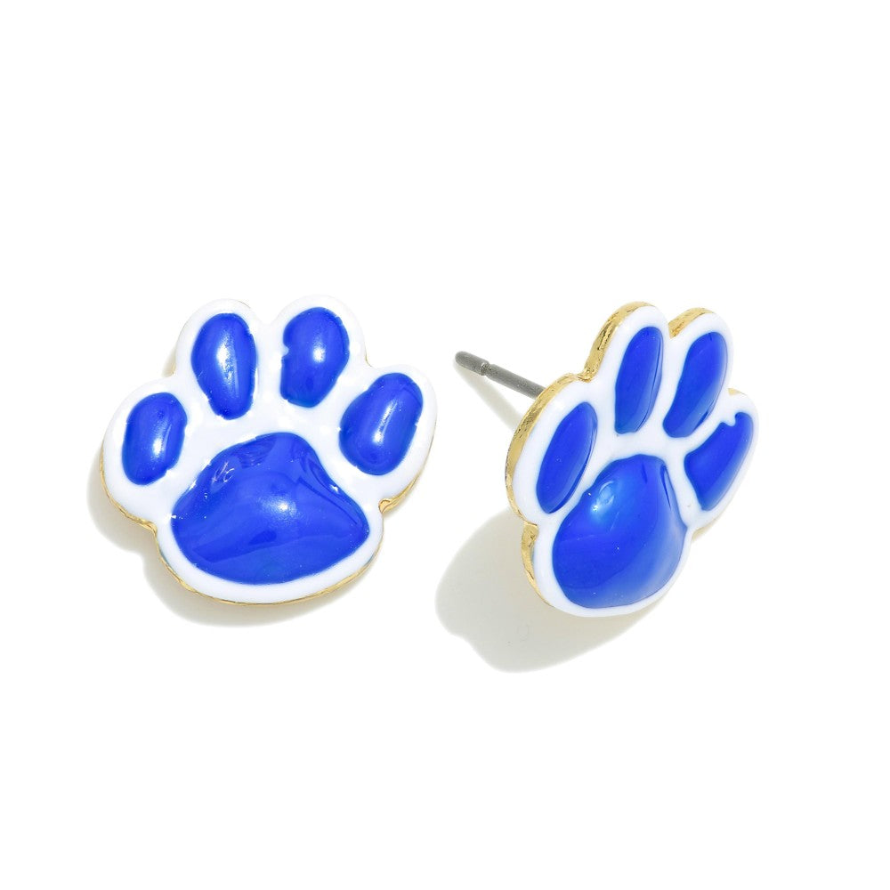 Painted Metal Paw Studs