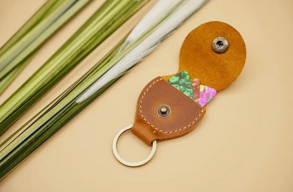 Leather Guitar Pick Holder