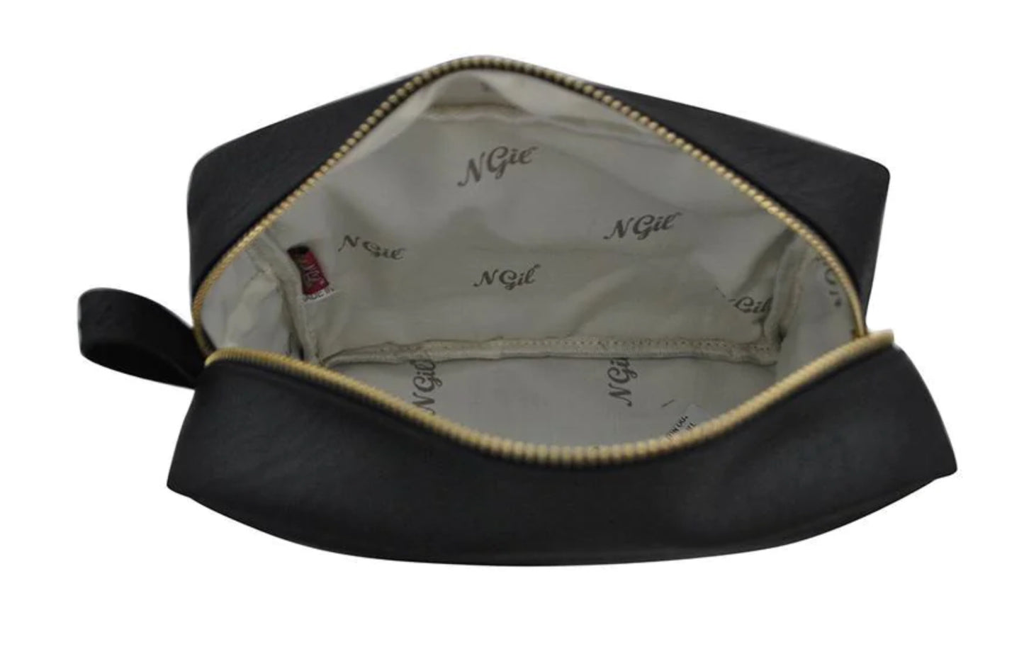 Faux Leather Cosmetic Bag