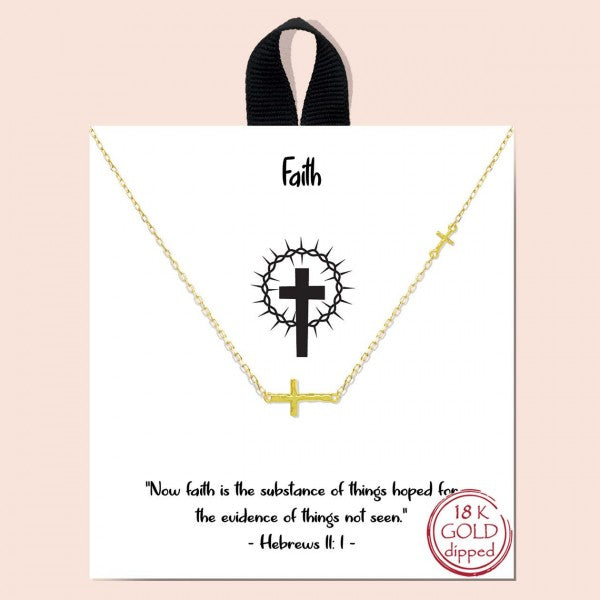 Faith Cross Necklace