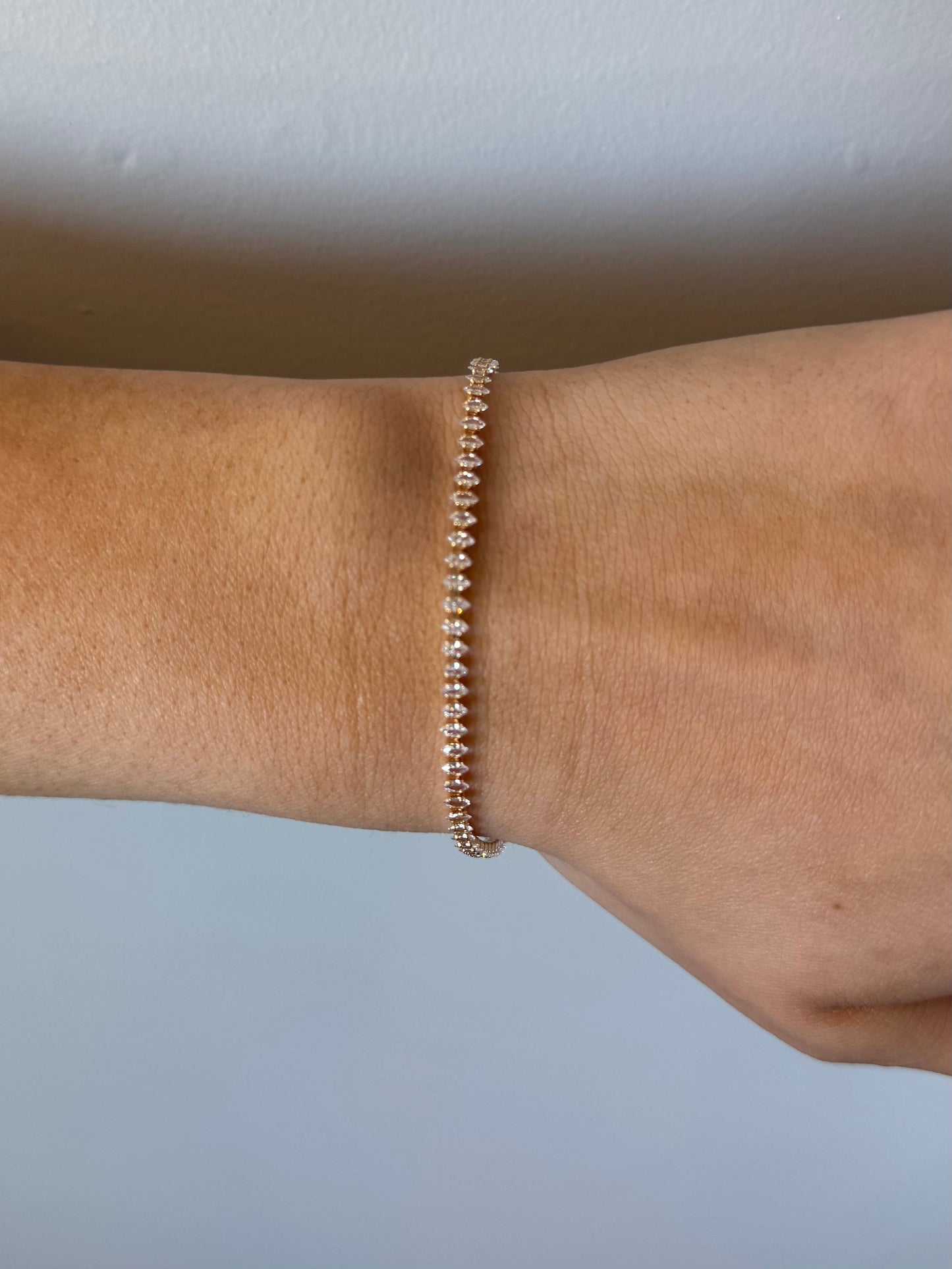 Marquise Shaped Stone Bracelet
