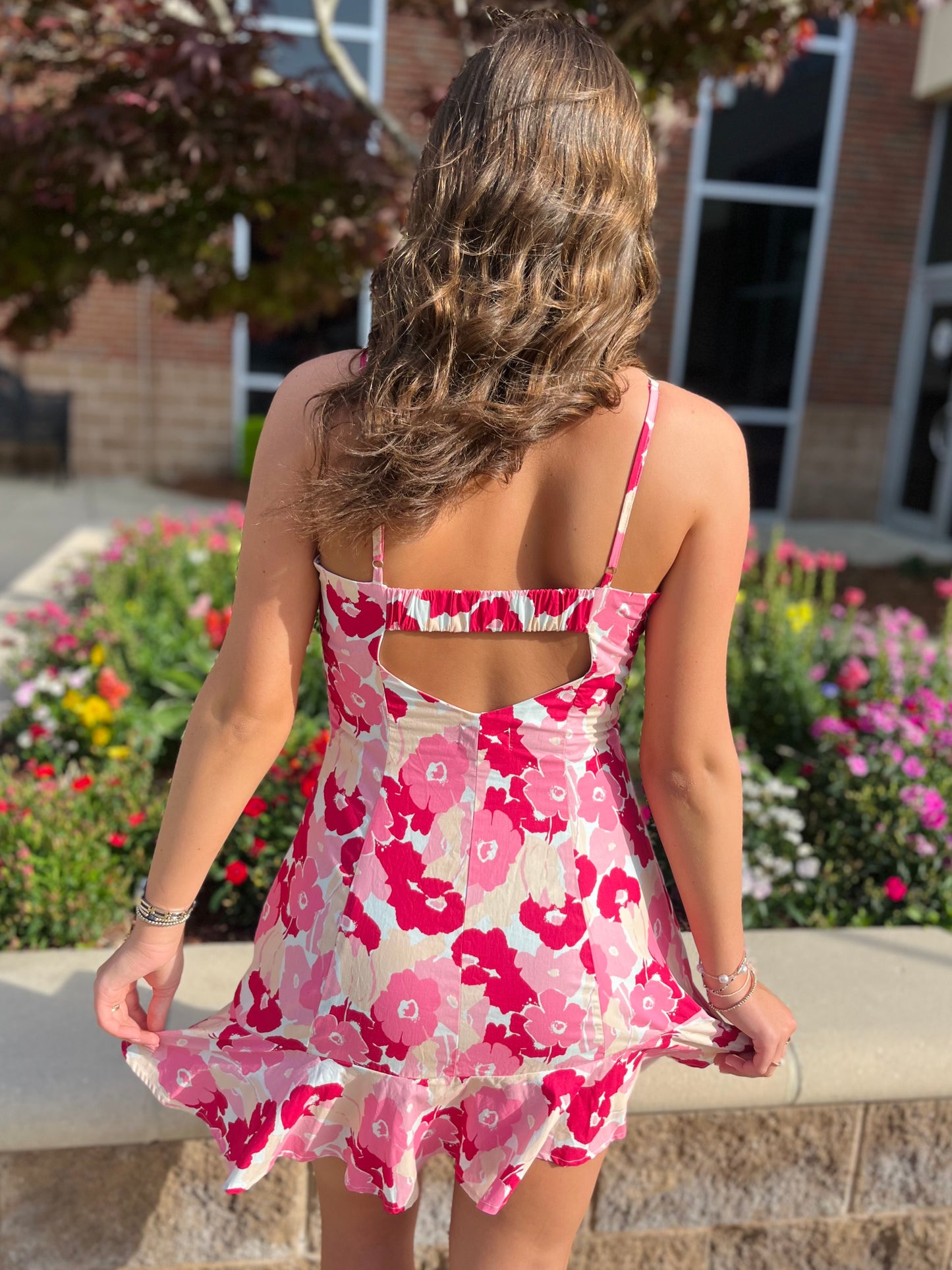 Pink Floral Dress