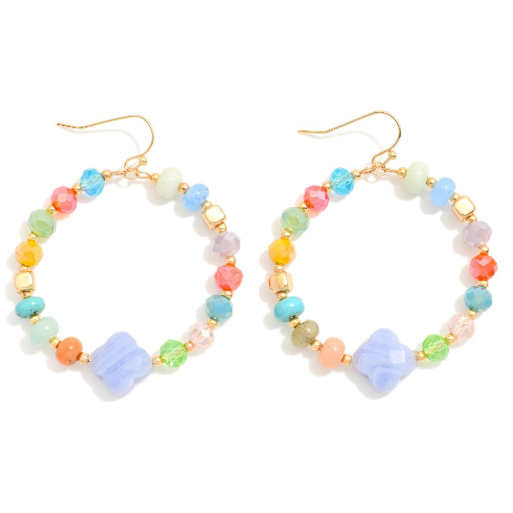 Beaded Hoop Earrings