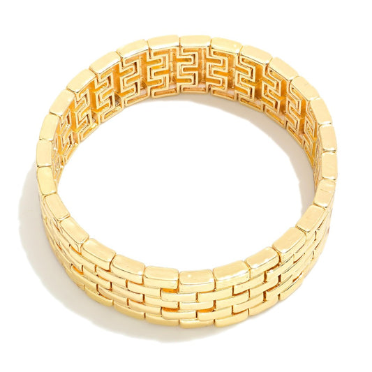Gold Watch Stretch Bracelet