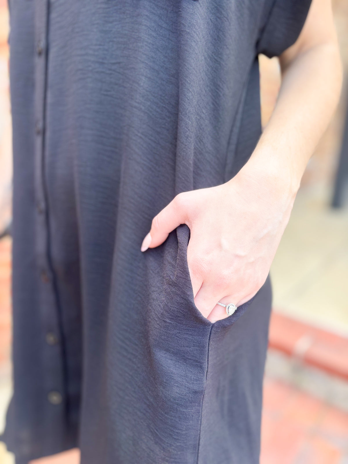 Button Down Mini Dress