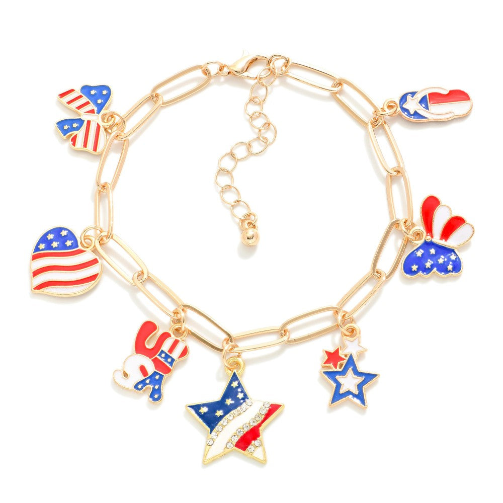 Paperclip Patriotic Bracelet