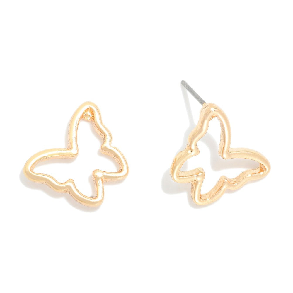 Gold Butterfly Earrings