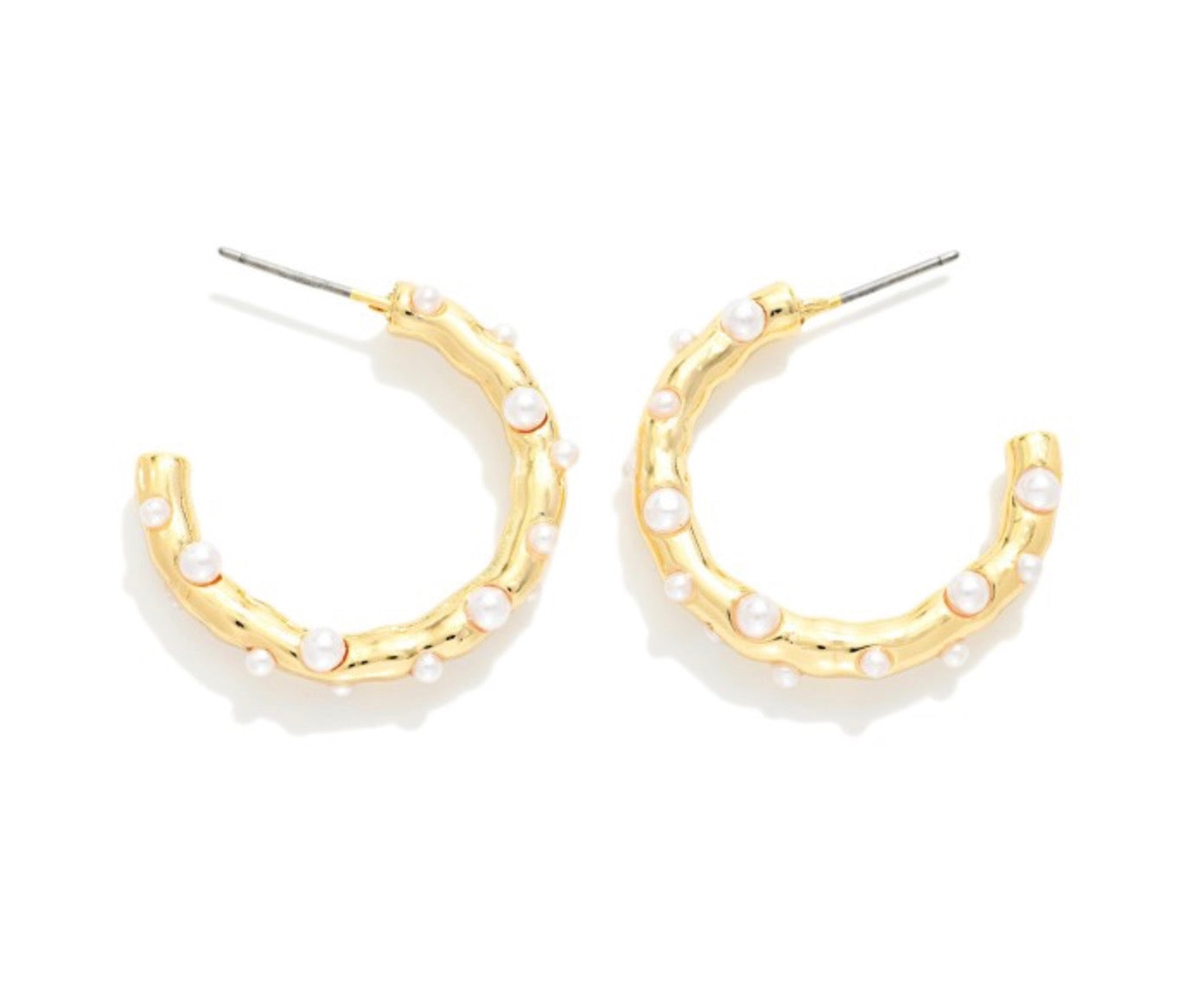Pearl Detail Hoops