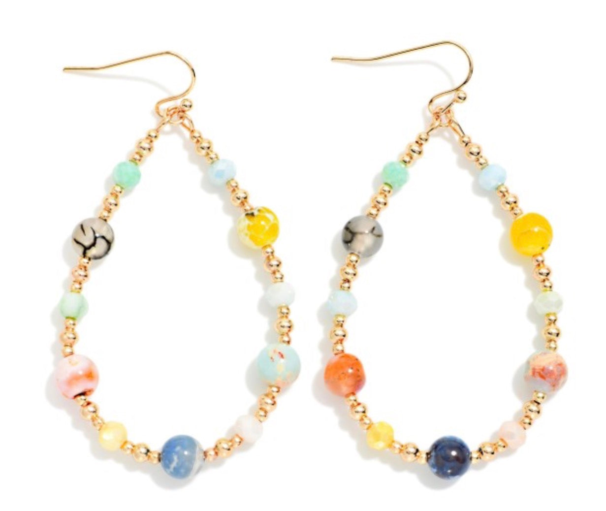 Beaded Teardrop Earrings
