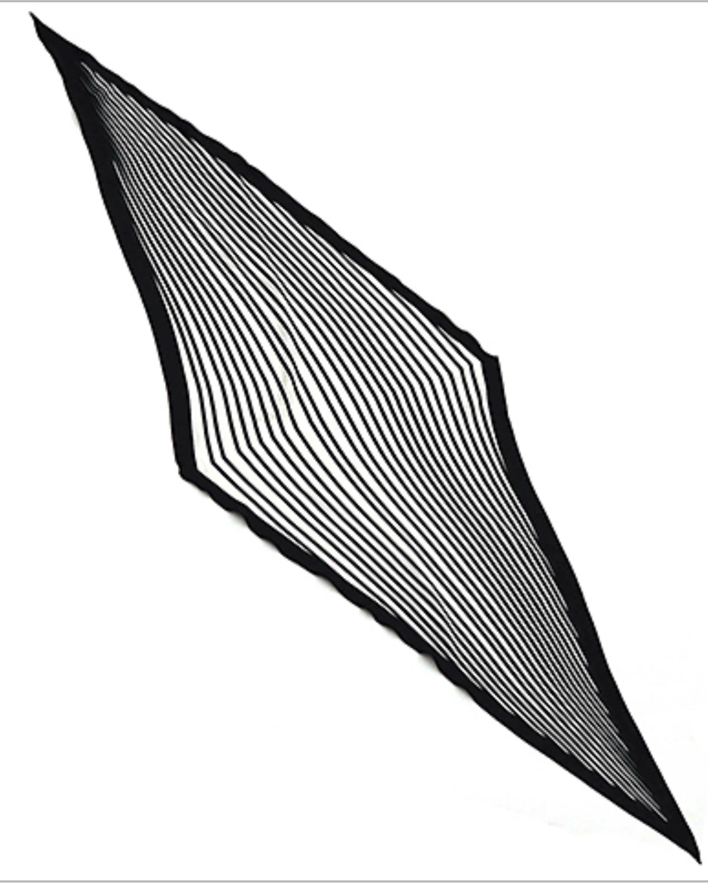 Multi Line Print Diamond Shape Scarf