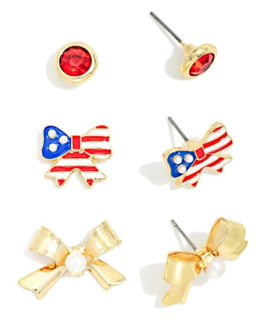 Set of Three American Studs