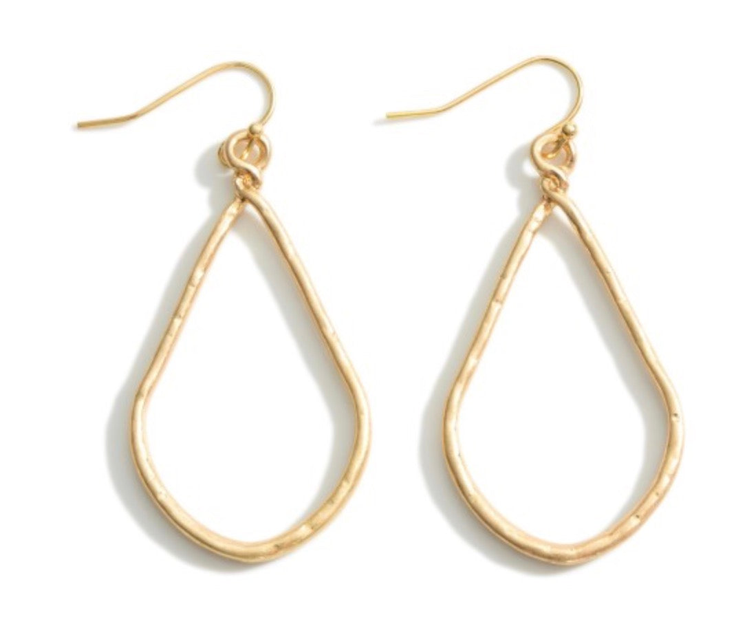 Gold Teardrop Earrings
