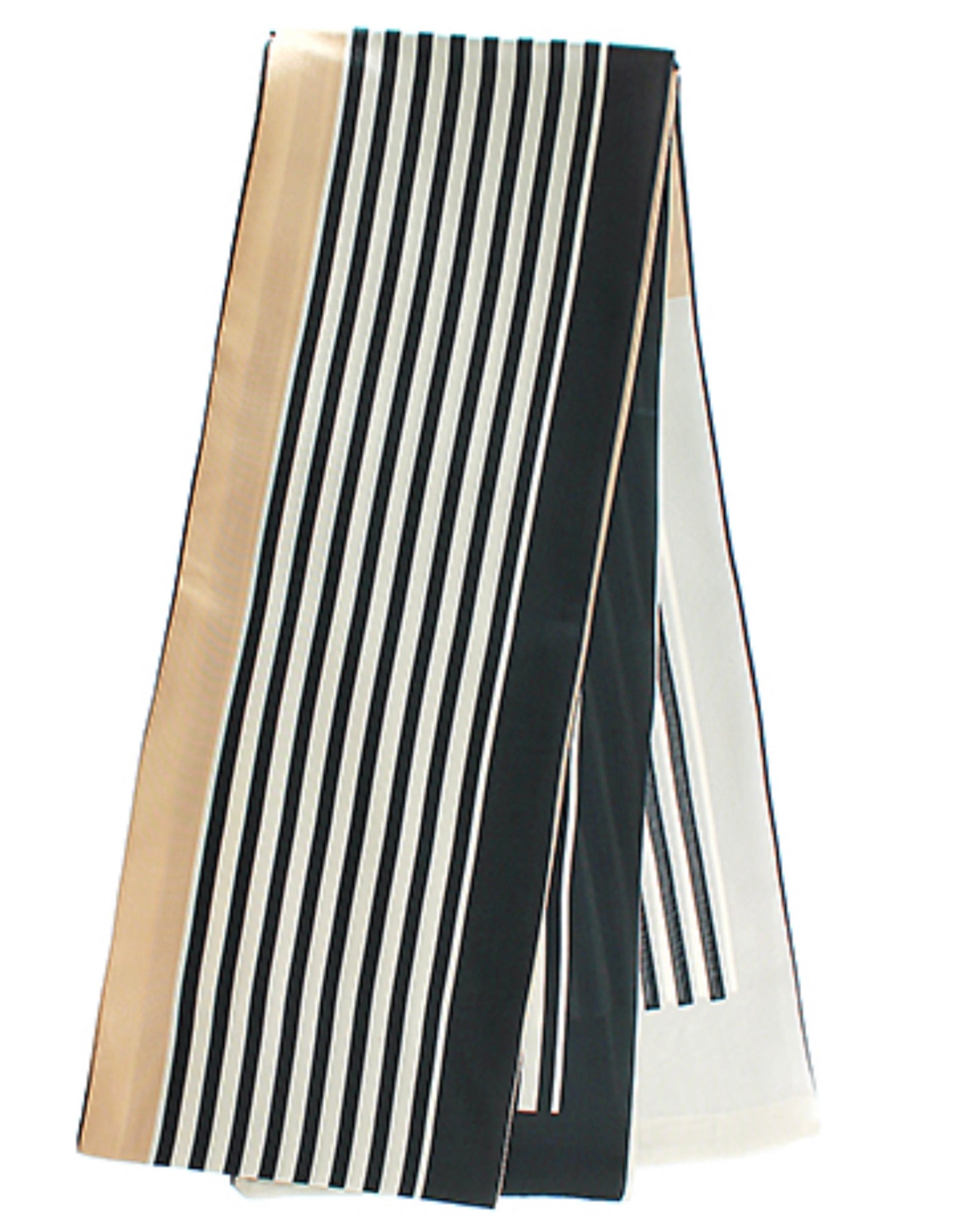 Stripe Print Narrow Scarf